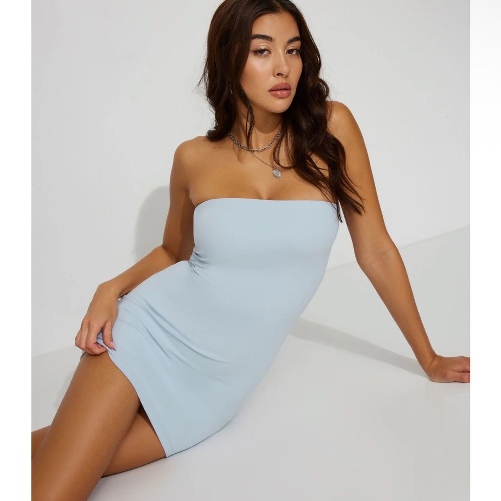 Tube dress strapless contour